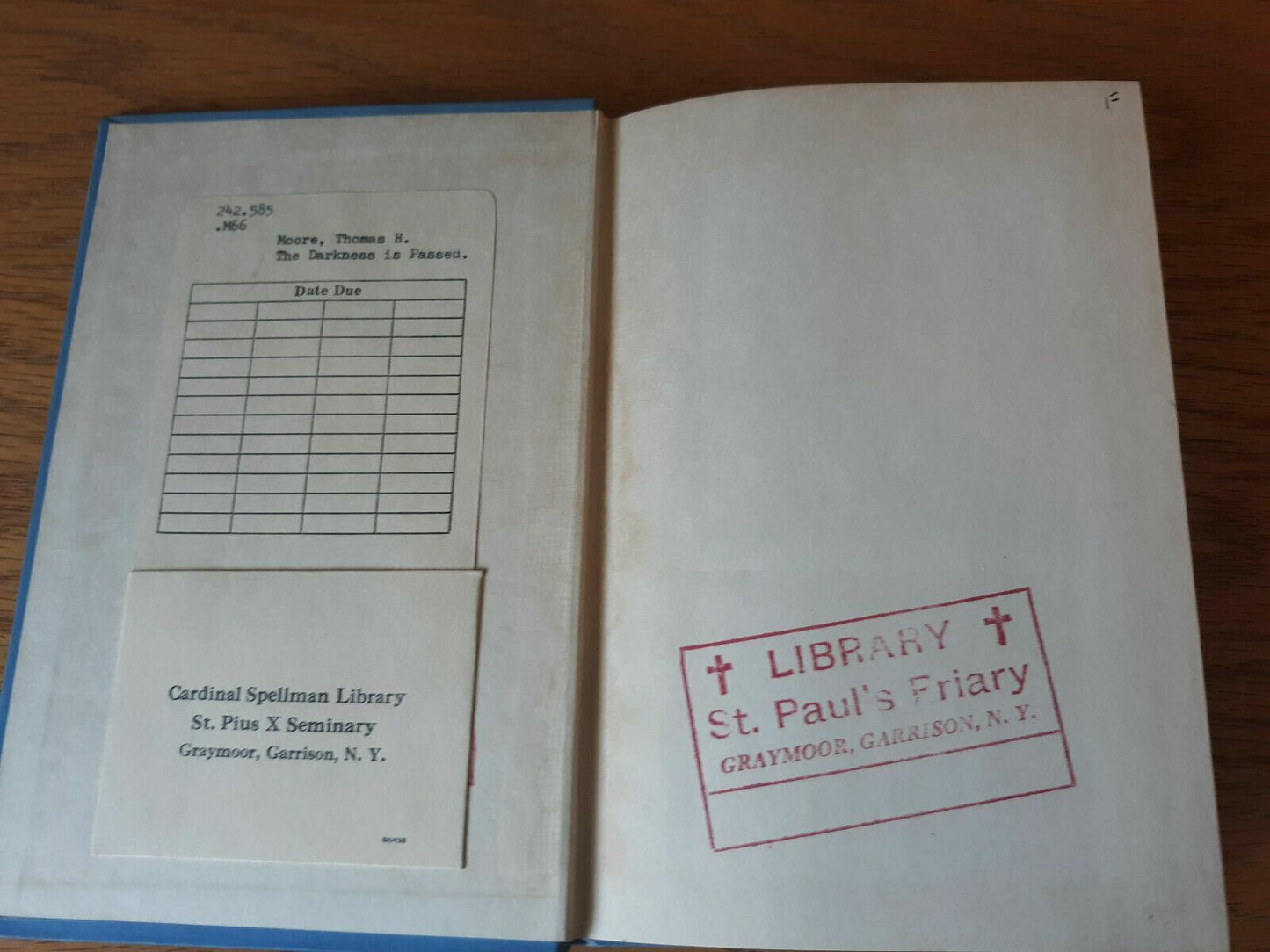 The Darkness Is Passed Thomas Moore 1946 Hardcover Declan X. McMullen
