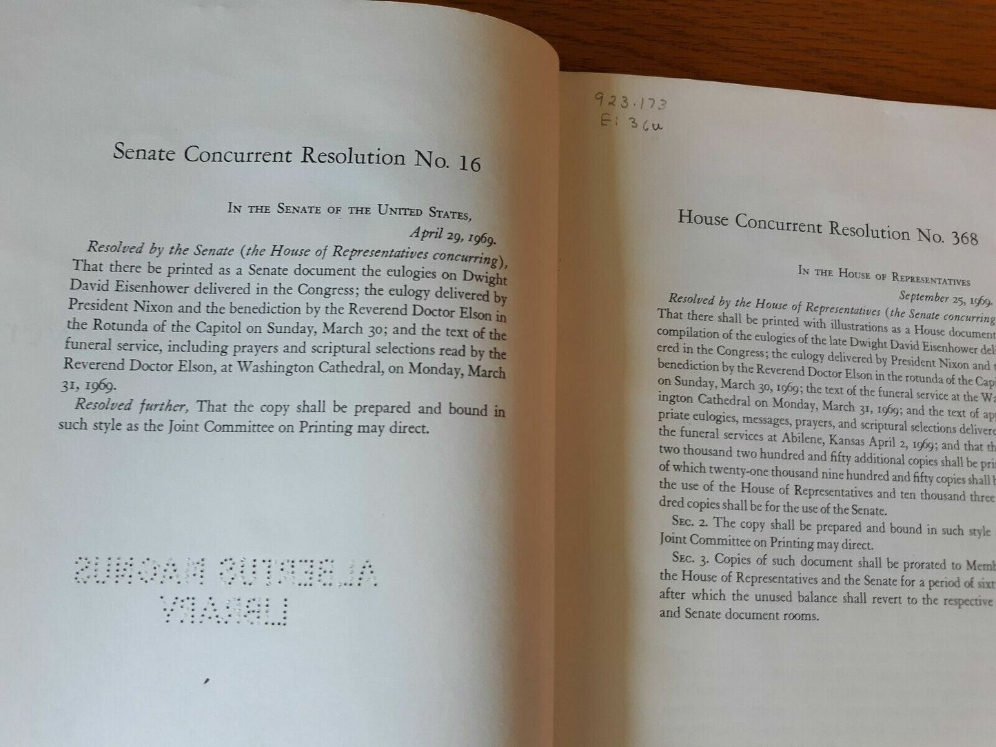 Memorial Tributes In Congress To Dwight David Eisenhower US Congress 1970