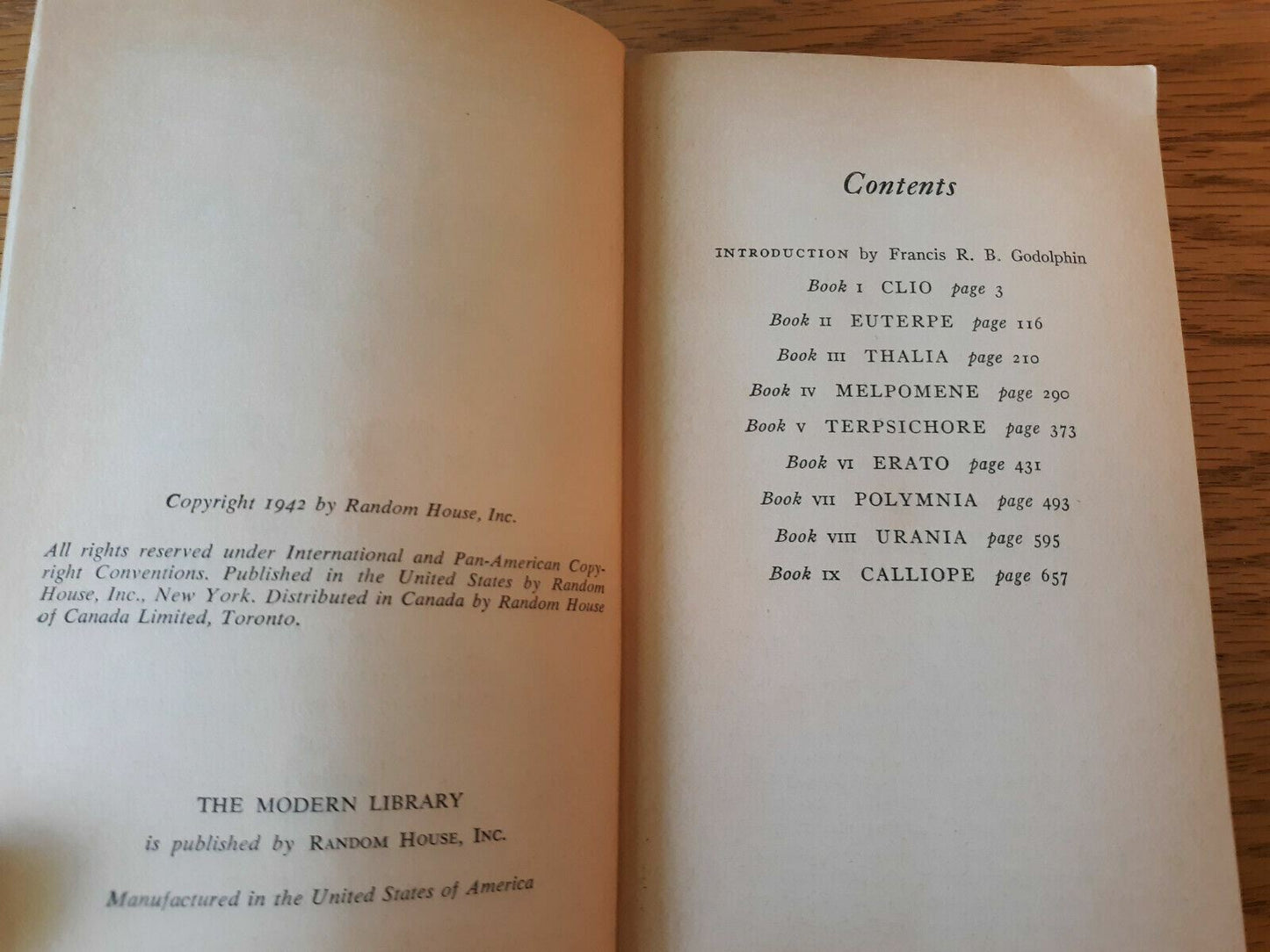 The Persian Wars by Herodotus Modern Library Edition 1942 Paperback