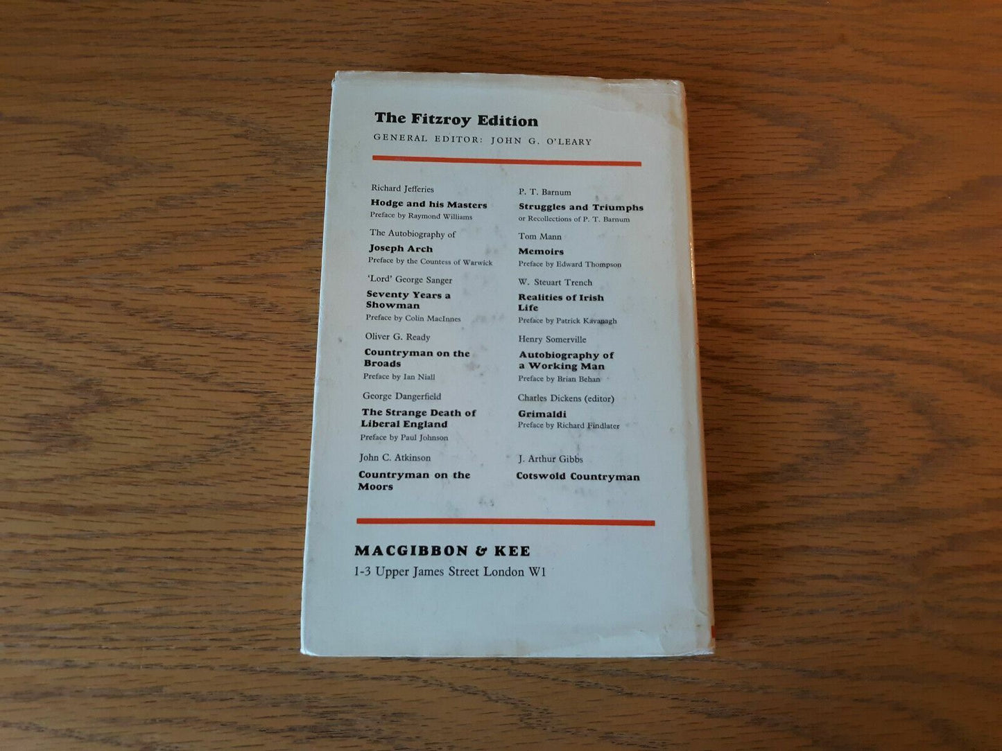 Cotswold Countryman J Arthur Gibbs 1967 Fitzroy Edition Hardcover Dust Jacket
