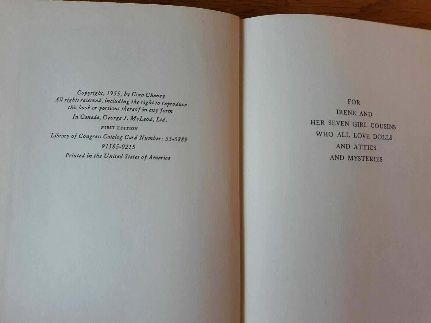1955 Plantation Doll By Cora Cheney Hardcover 1st Edition