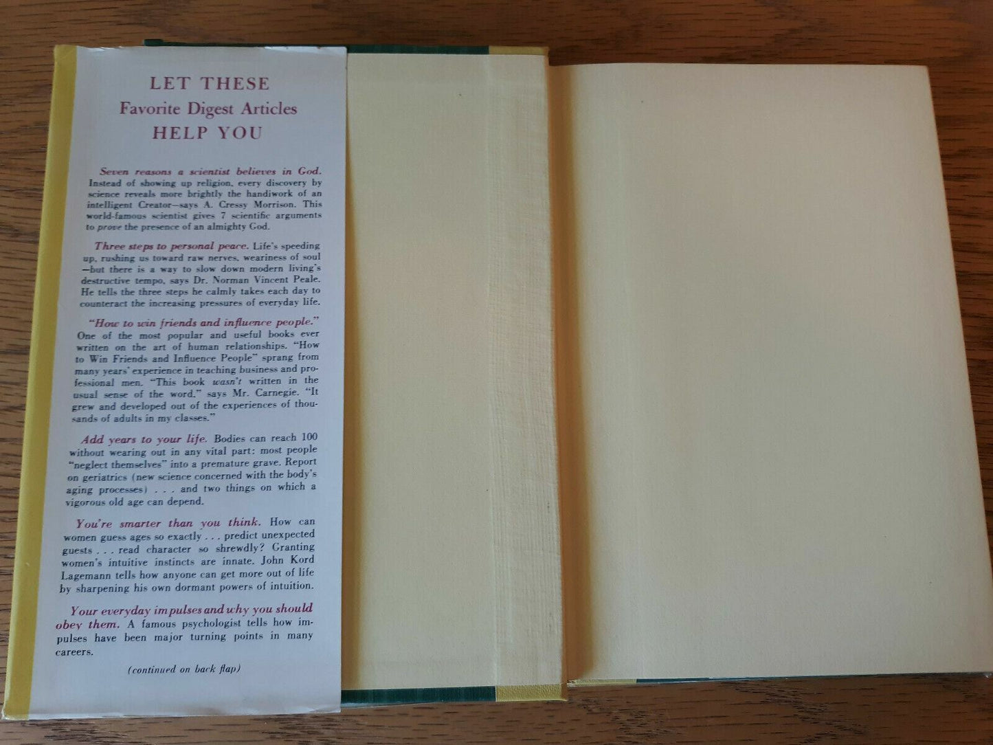 Getting the Most Out of Life vintage 1955 Reader's Digest hardcover