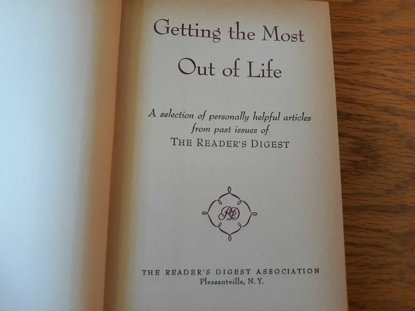 Getting the Most Out of Life vintage 1955 Reader's Digest hardcover