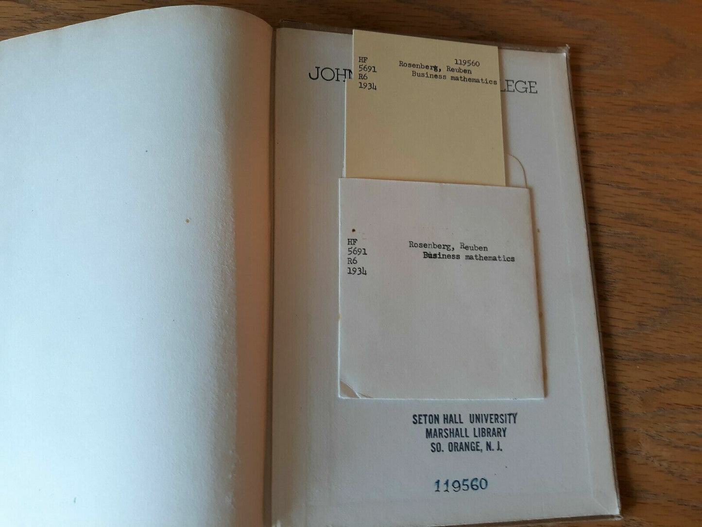 Business Mathematics Principles And Practice 1934 By R. Robert Rosenberg