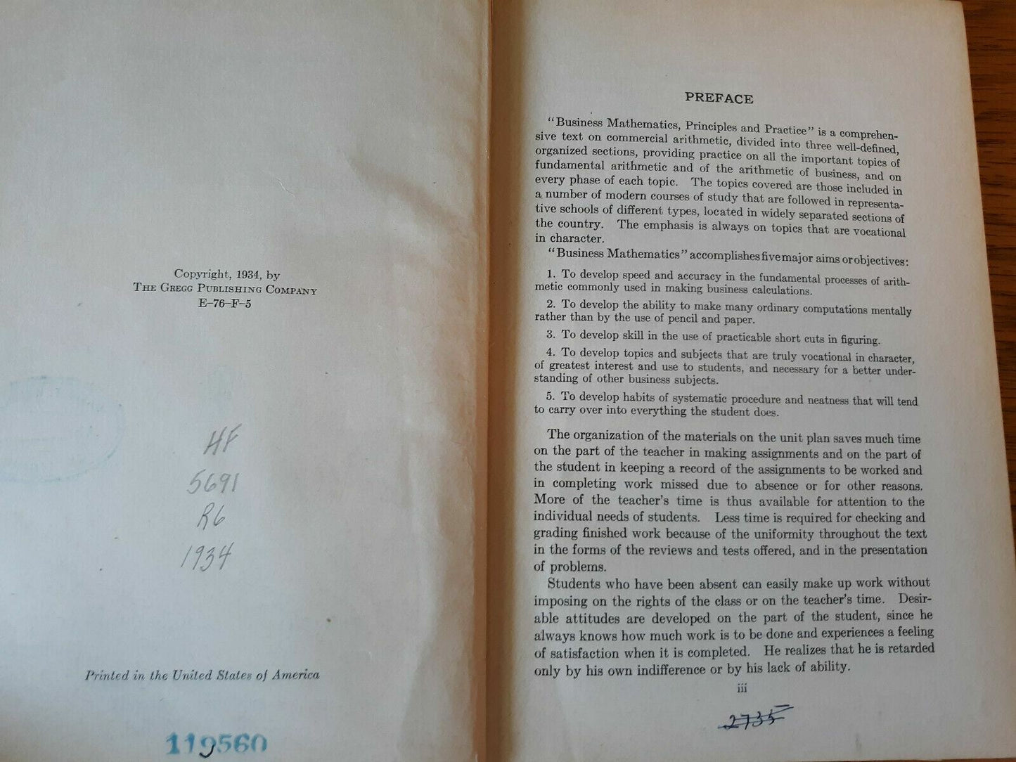 Business Mathematics Principles And Practice 1934 By R. Robert Rosenberg