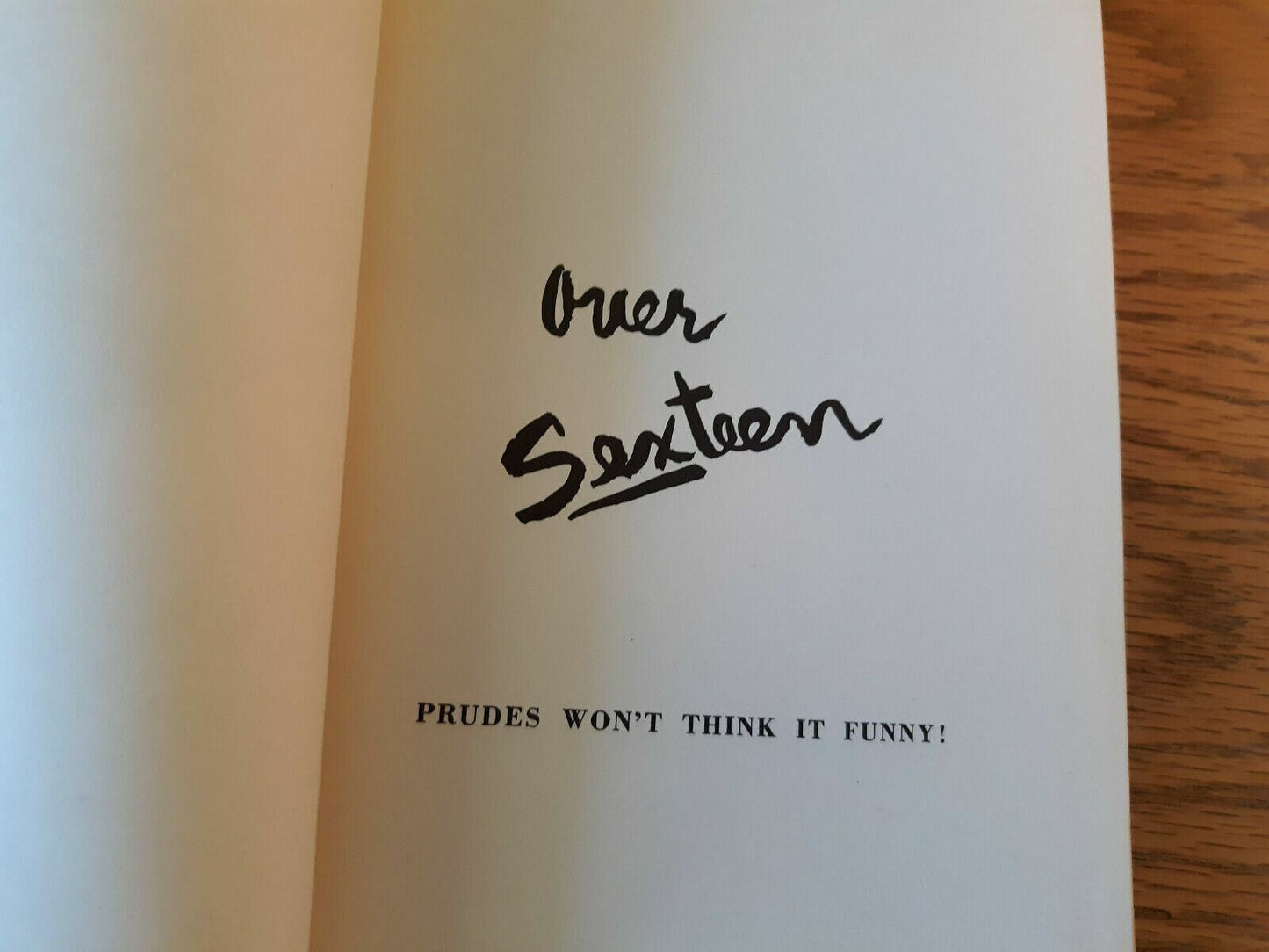 1951 "Over Sexteen" by J.M. Elgart... vintage adult humor joke book