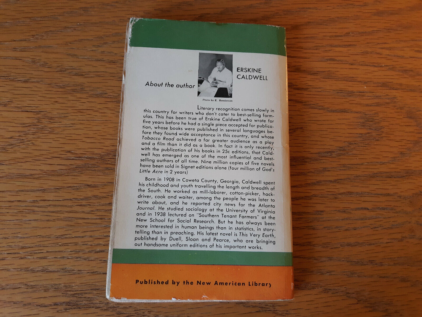 A House In The Uplands Erskine Caldwell 1949 Signet Book Paperback