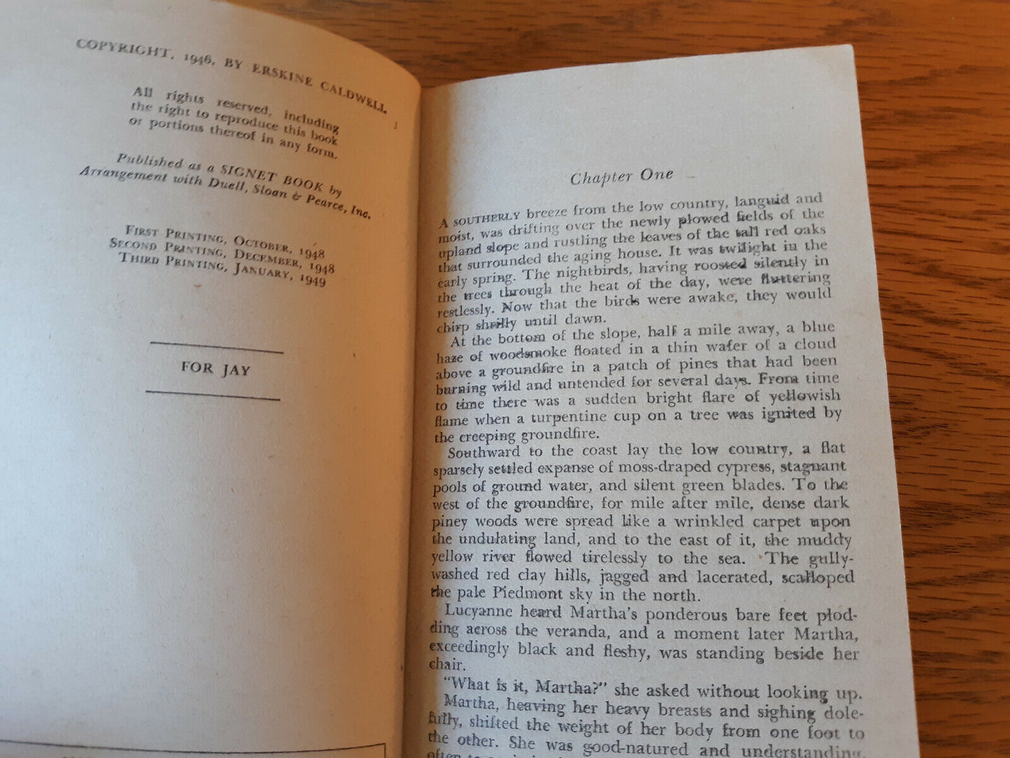 A House In The Uplands Erskine Caldwell 1949 Signet Book Paperback