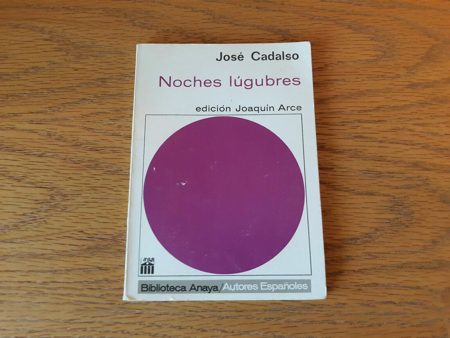 Jose Cadalso Noches Lugubres Edicion Joaquin Arce 1970 Paperback