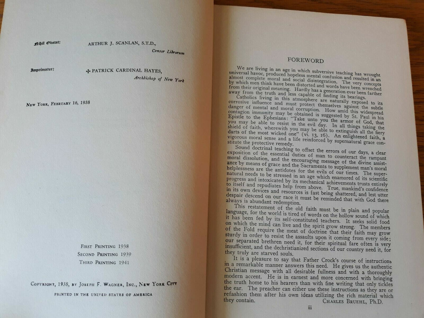 1941 Discourses On The Apostles’ Creed By Clement Crock Joseph F Wagner