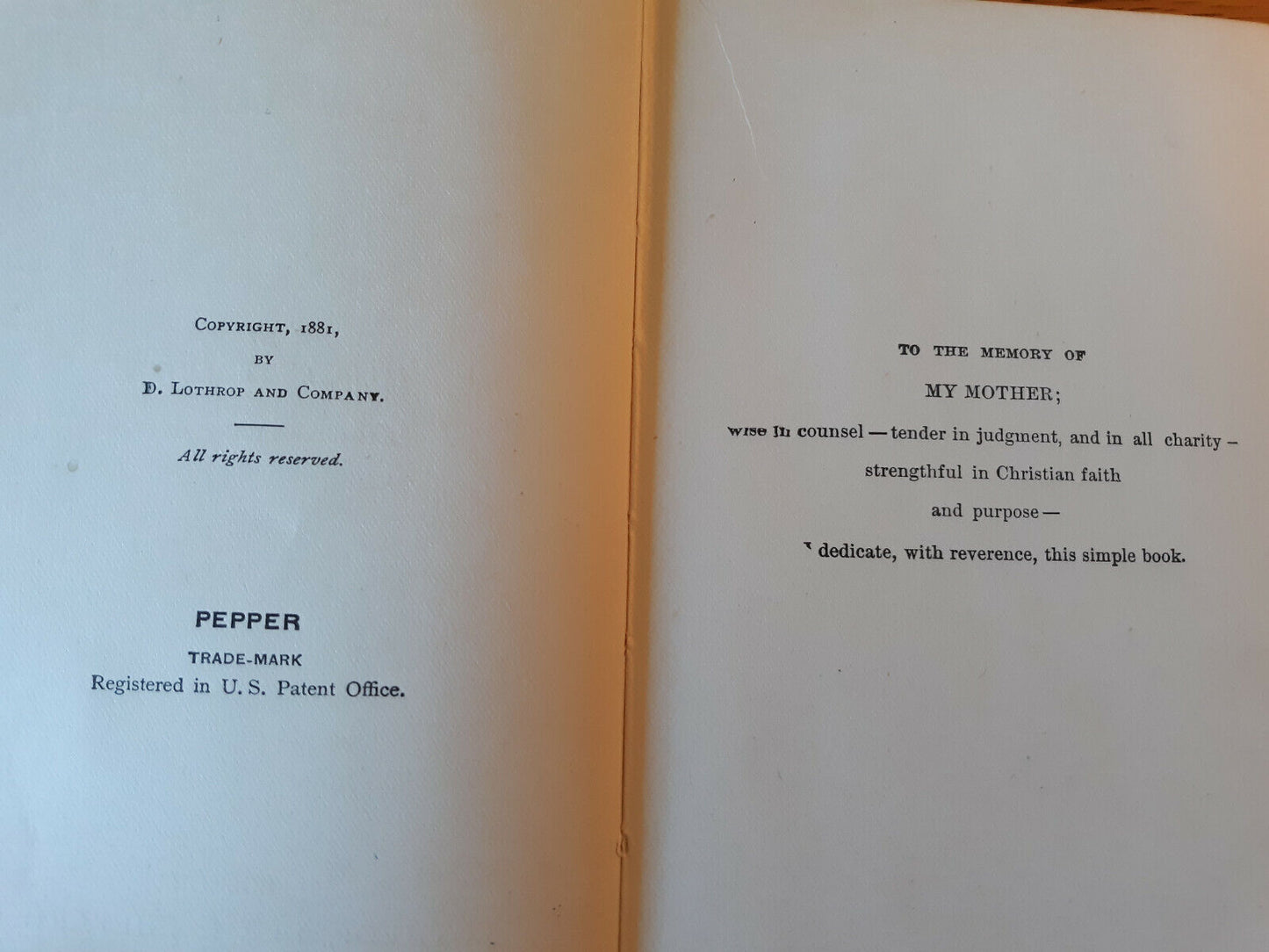 1881 Five Little Peppers And How They Grew By Margaret Sidney Lothrop, Lee