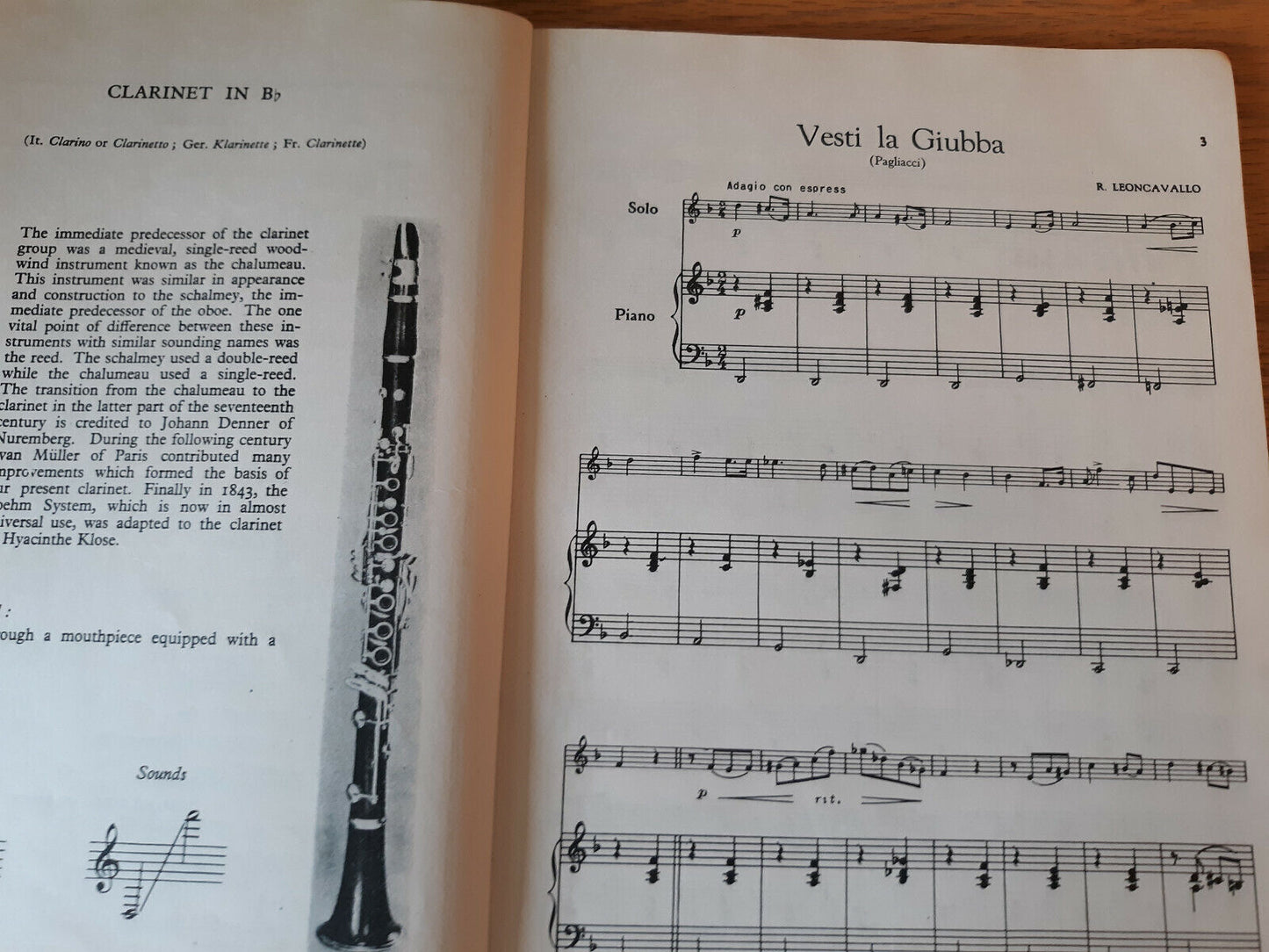 59 Masterpieces For Clarinet & Piano Walter Schad 1943 Paperback Music Belwin