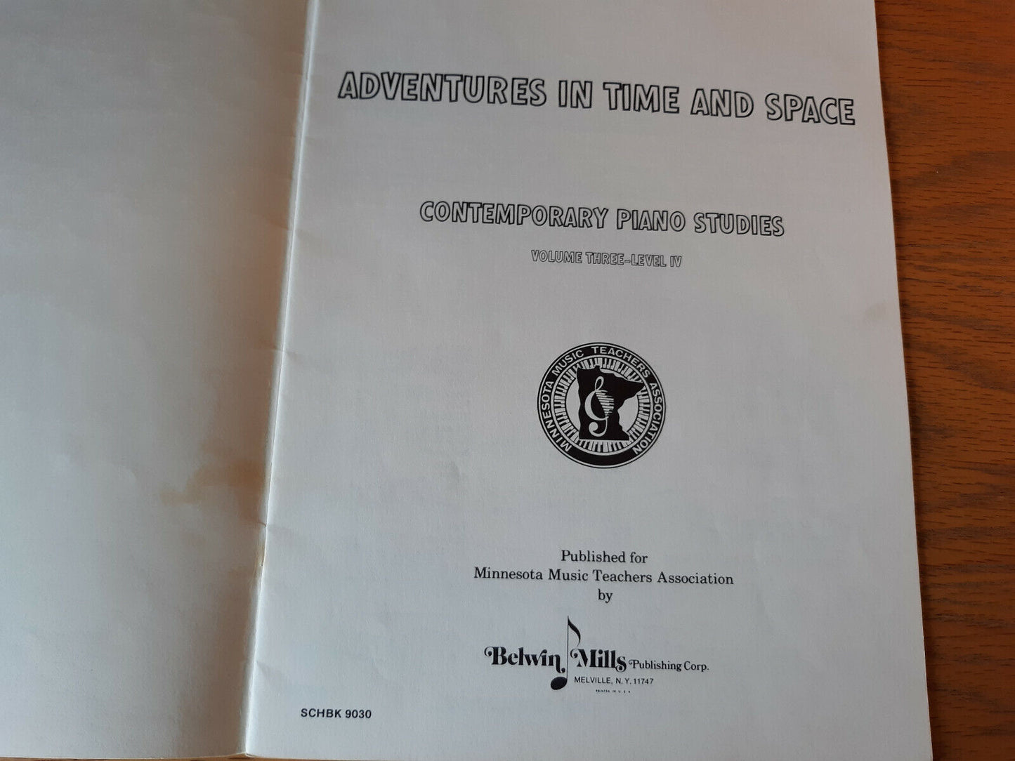 Adventures In Time And Space Studies For Contemporary Music Minnesota Music Teac