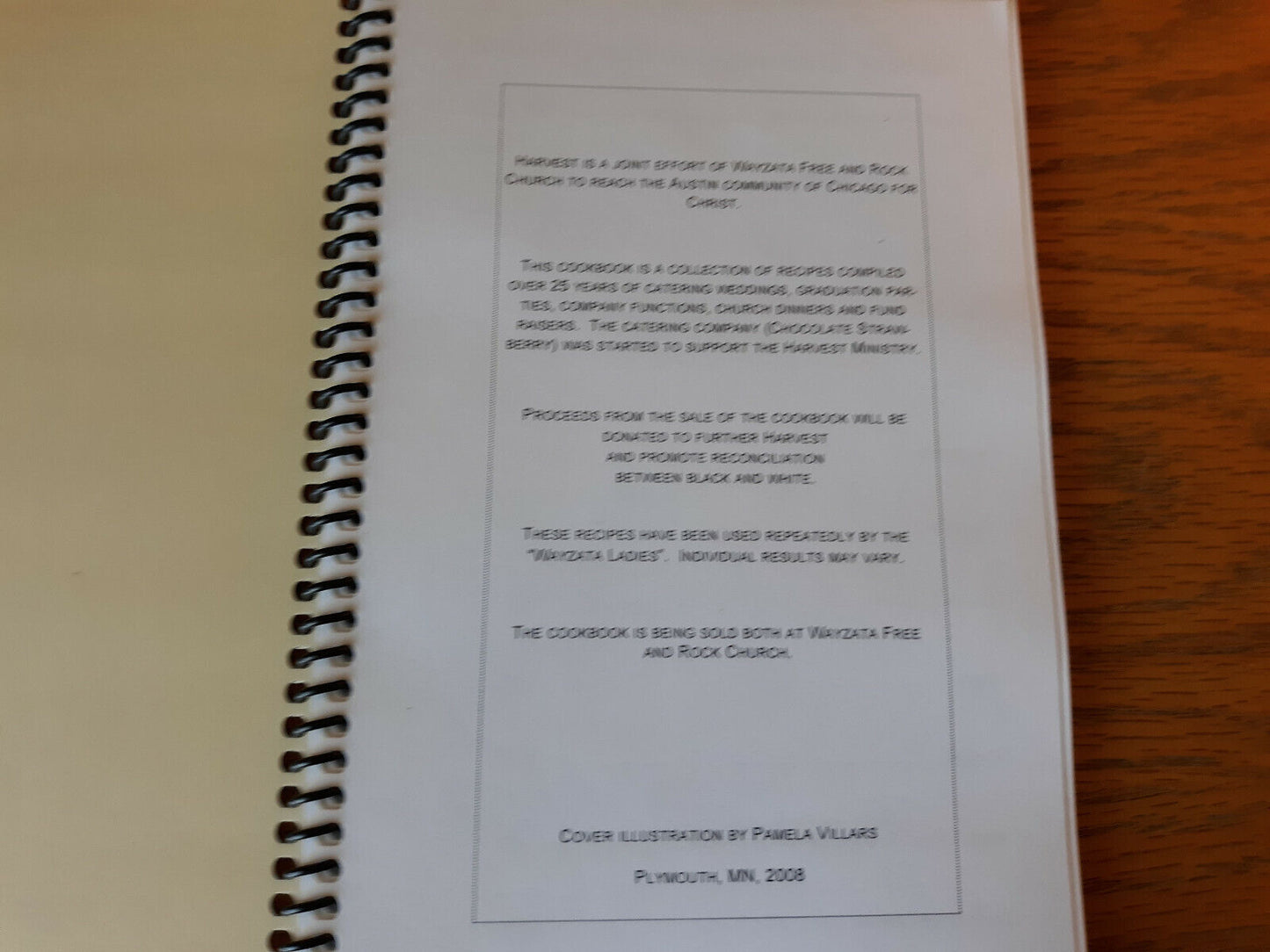 A Taste Of Harvest 2008 Wayzata Free And Rock Church Cookbook