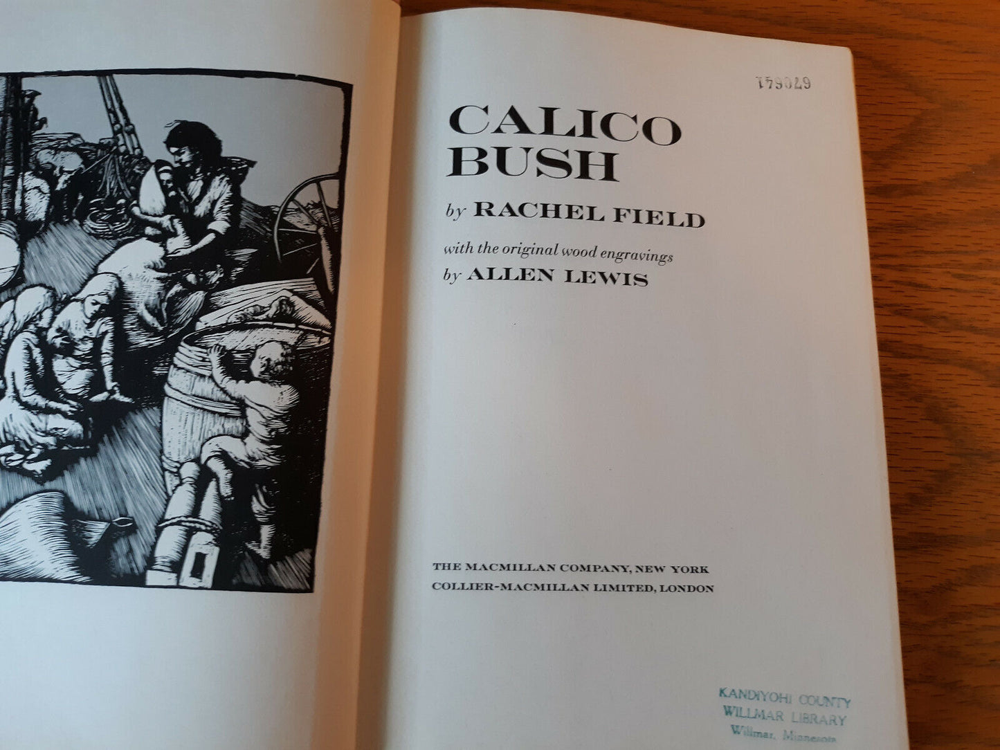 Calico Bush Rachel Field 1966 Hardcover Dust Jacket Macmillan