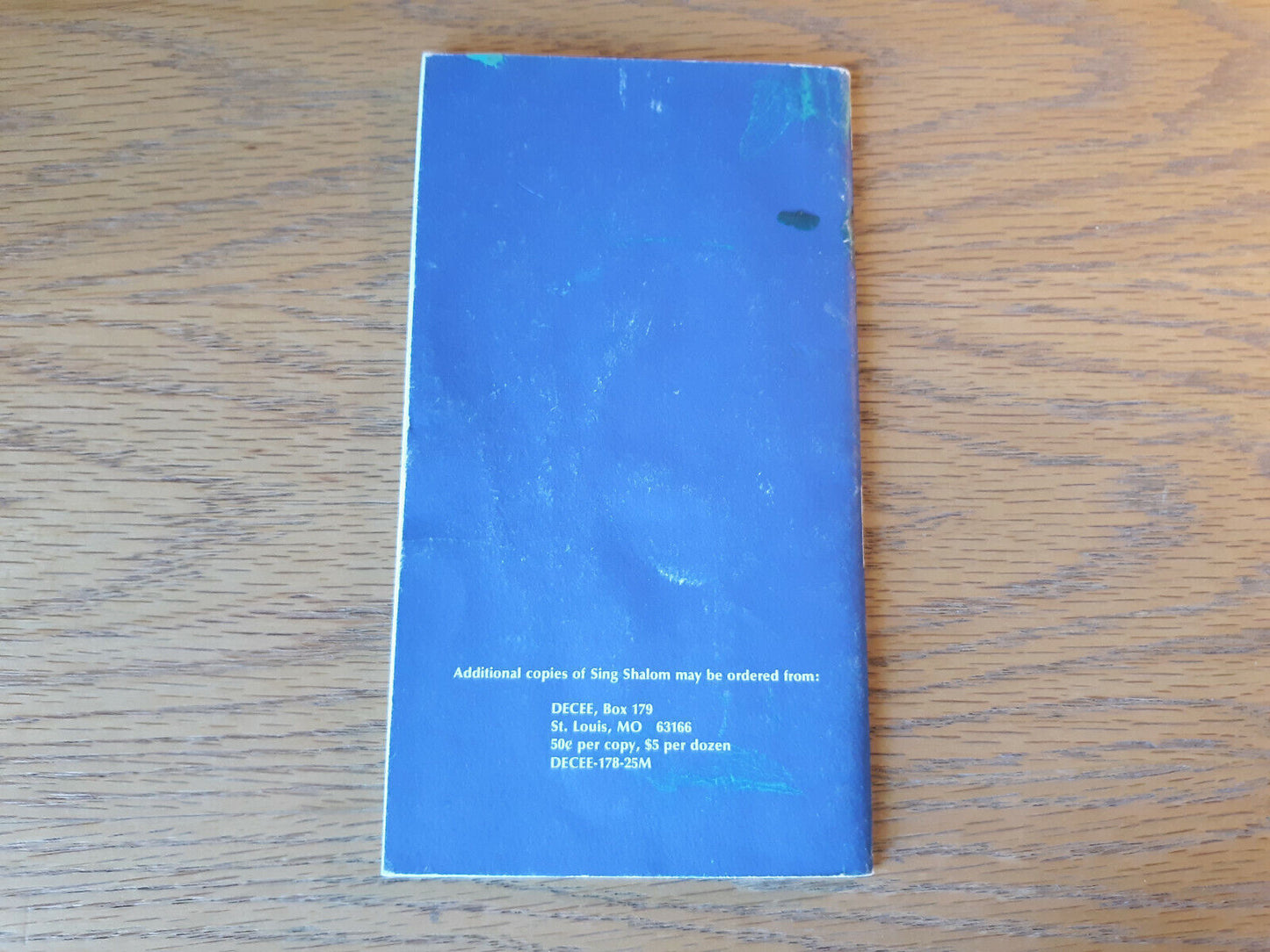 Sing Shalom 1978 United Church For Homeland Ministries Paperback