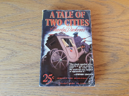 A Tale Of Two Cities Charles Dickens 1940 Paperback Pocket Books