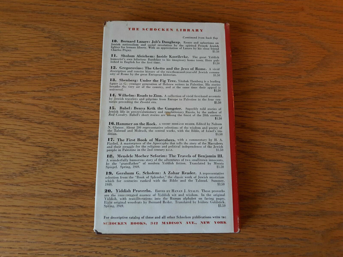 Yiddish Proverbs In Yiddish and English 1949 Hardcover Dust Jacket Hanan Ayalti