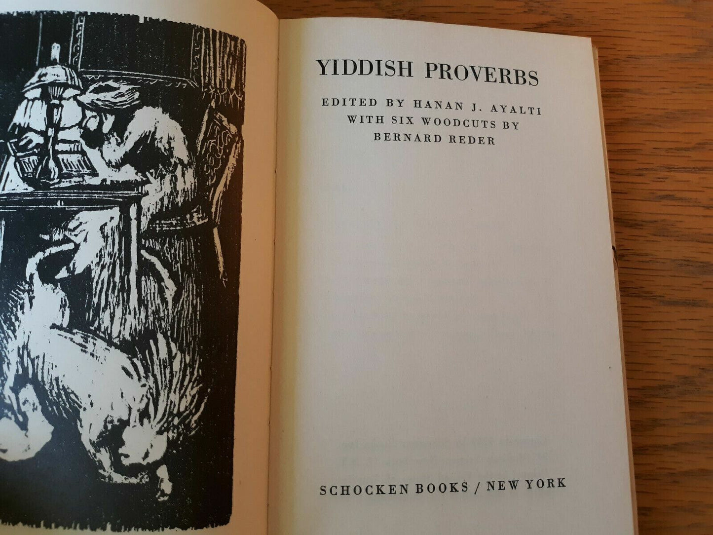 Yiddish Proverbs In Yiddish and English 1949 Hardcover Dust Jacket Hanan Ayalti