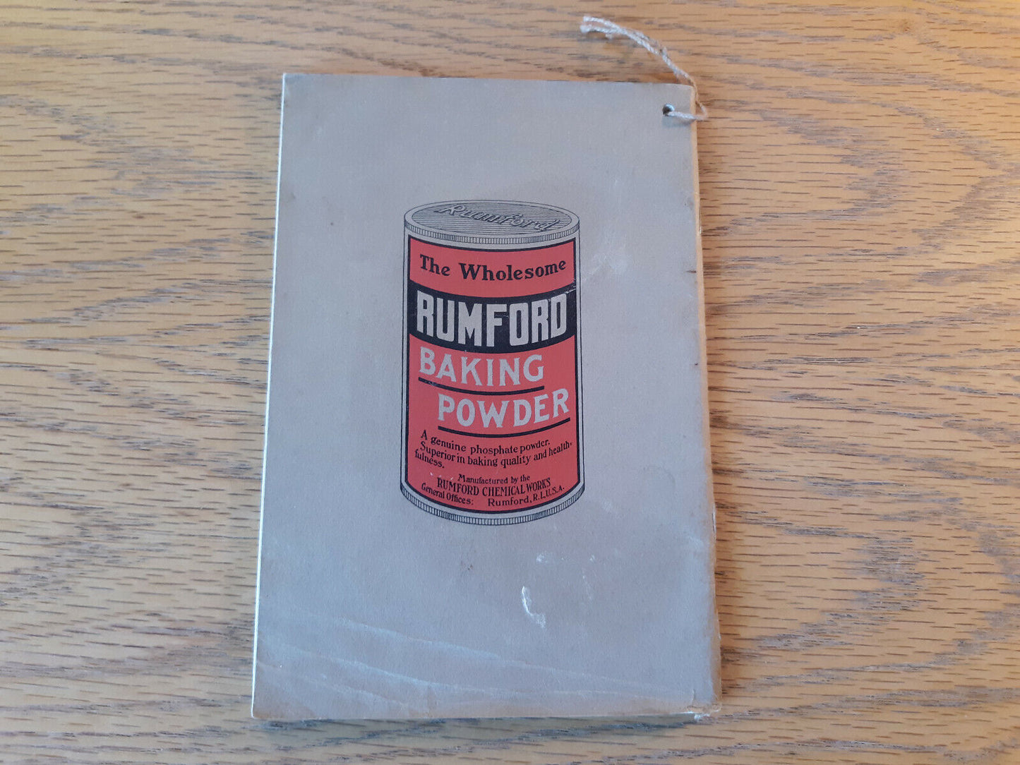 Rumford Baking Powder Book on Home Management Compiled by Hannah Wing
