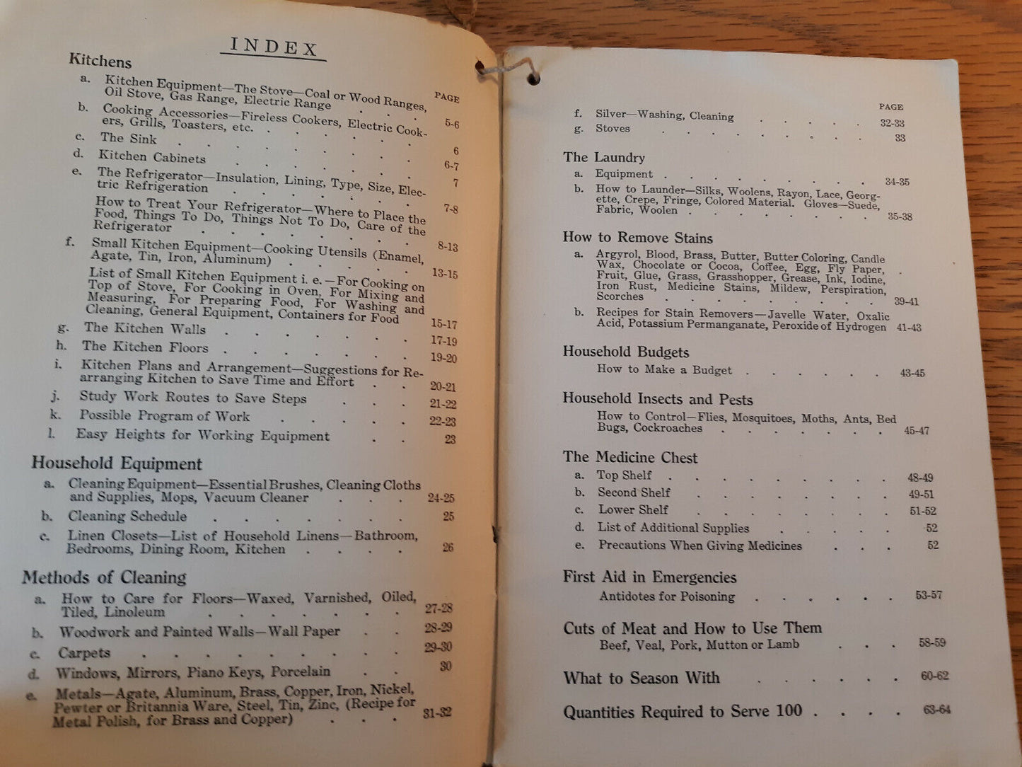 Rumford Baking Powder Book on Home Management Compiled by Hannah Wing