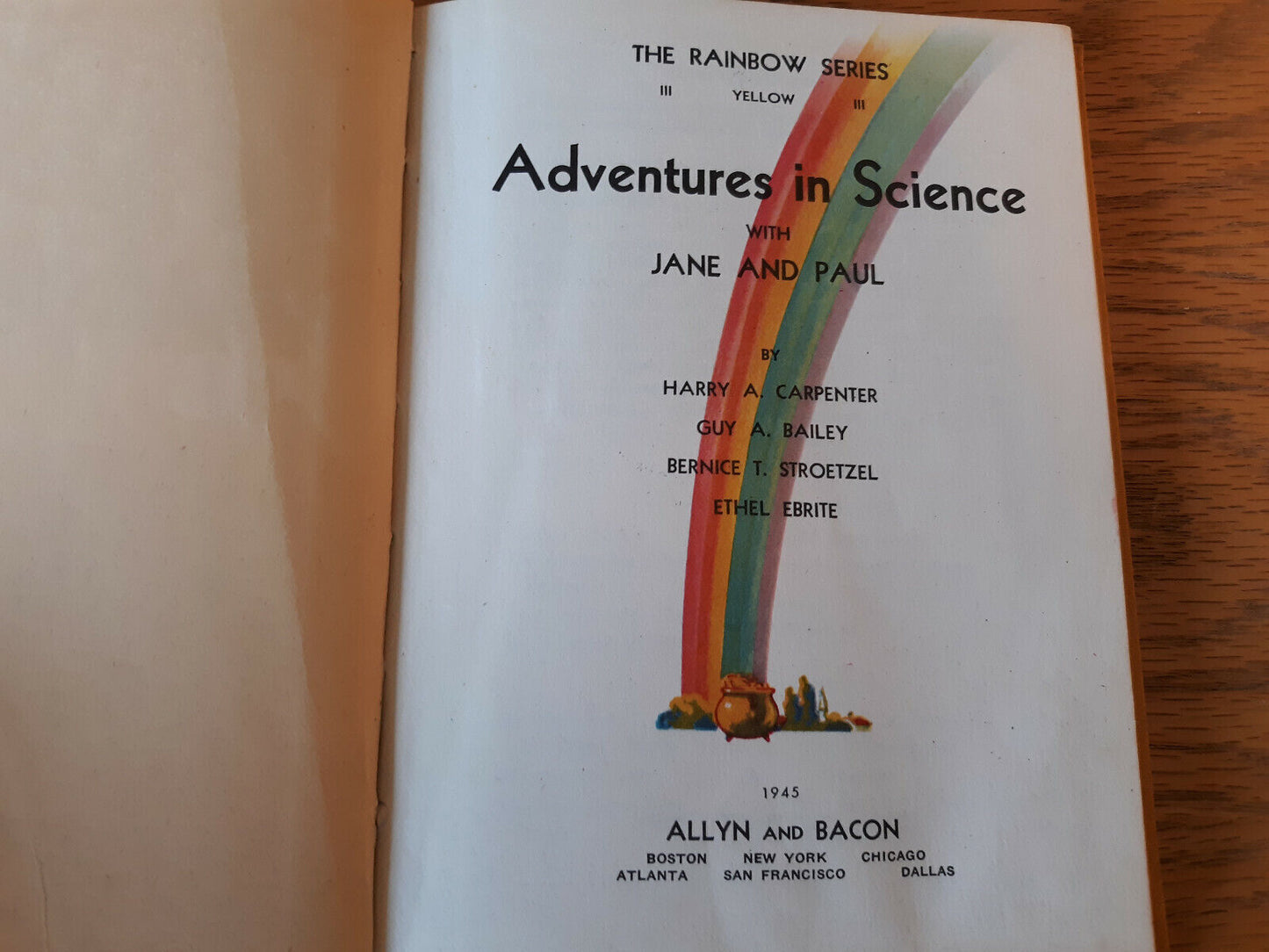 Adventures in Science With Jane and Paul Level 3 1945 Hardcover
