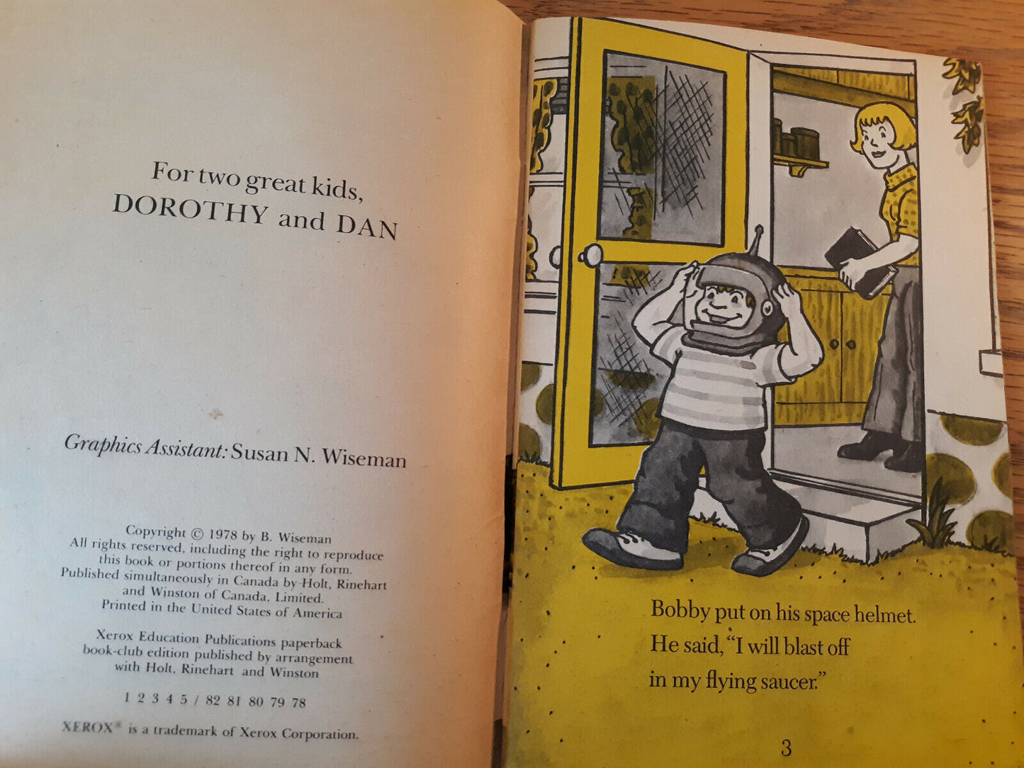 Bobby And Boo Boy From Outer Space B Wiseman 1978 Xerox Education Paperback