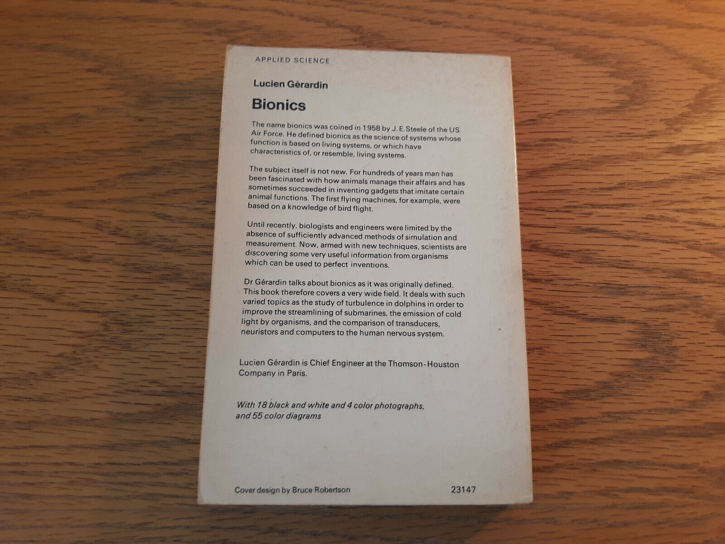 Bionics Lucien Gerardin 1968 McGraw Hill World University Library Paperback