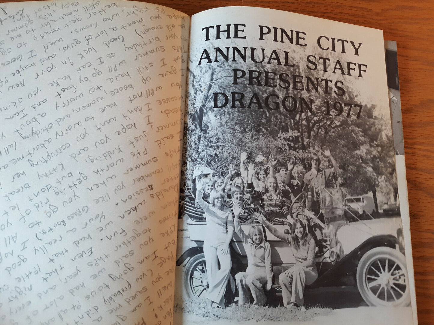 1977 Dragon Yearbook Pine City Hardcover