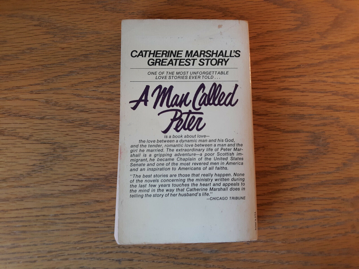 A Man Called Peter Catherine Marshall 1973 Paperback Avon