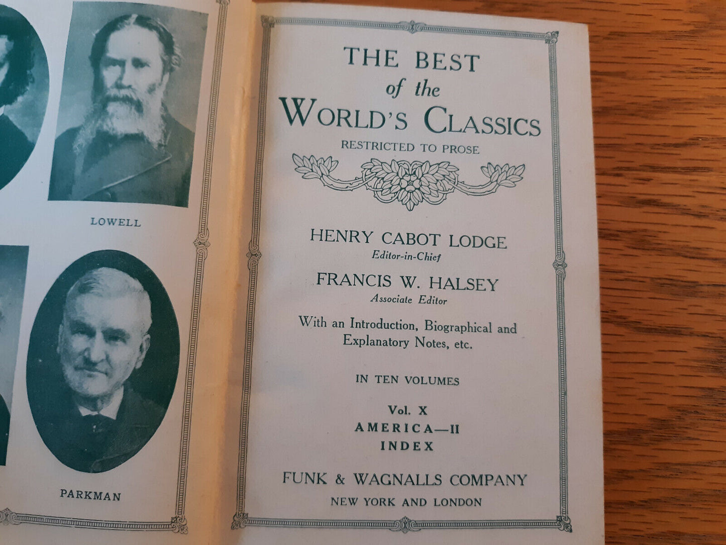 The Best Of The Worlds Classics Restricted To Prose Henry Cabot Lodge Vol X 1909
