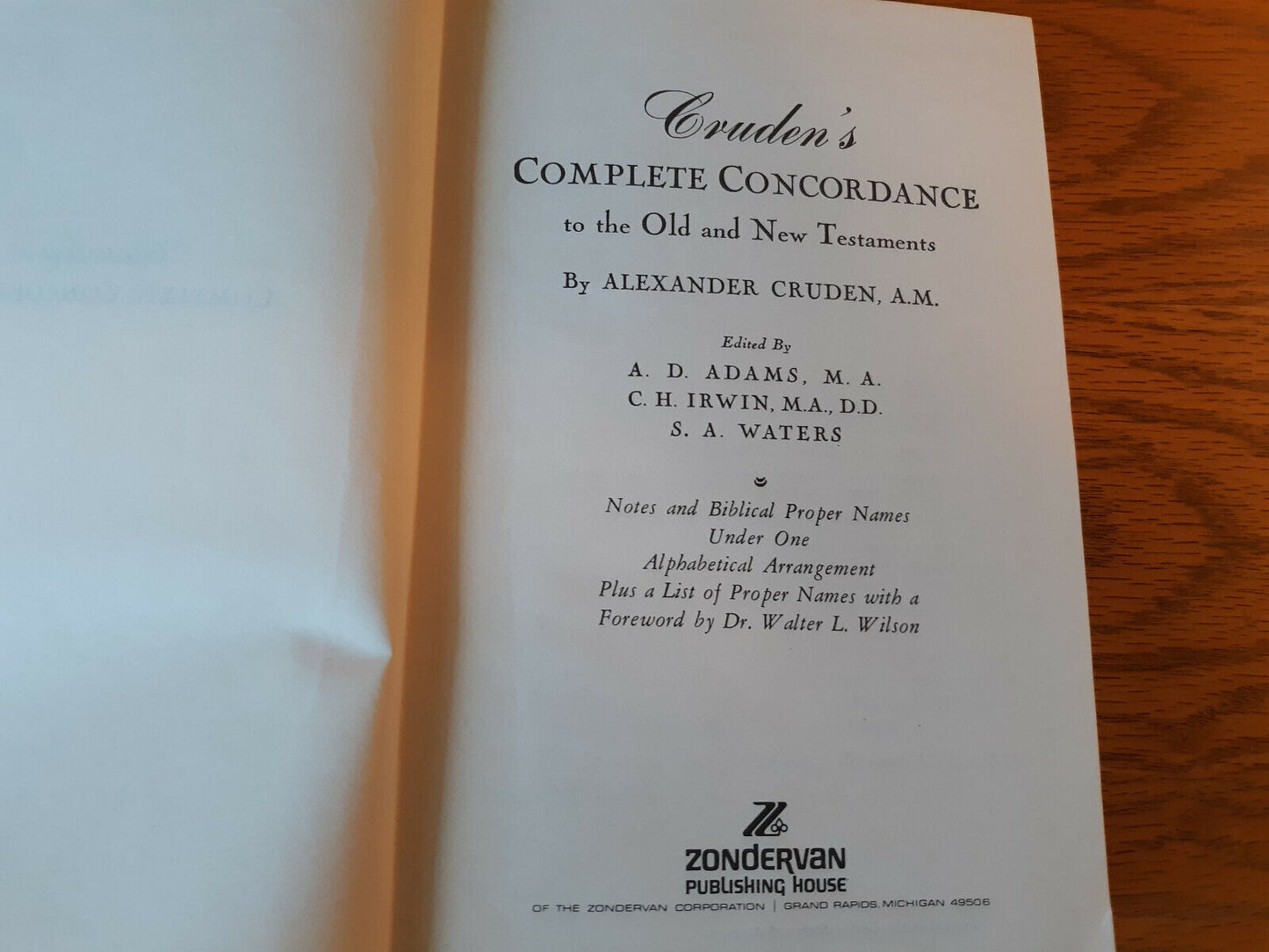 Cruden's Complete Concordance to the Old and New Testaments Hardcover 1976