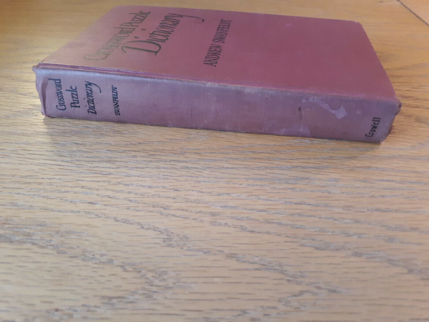 Crossword Puzzle Dictionary Andrew Swanfeldt 1950 Hardcover Thomas Y Crowell