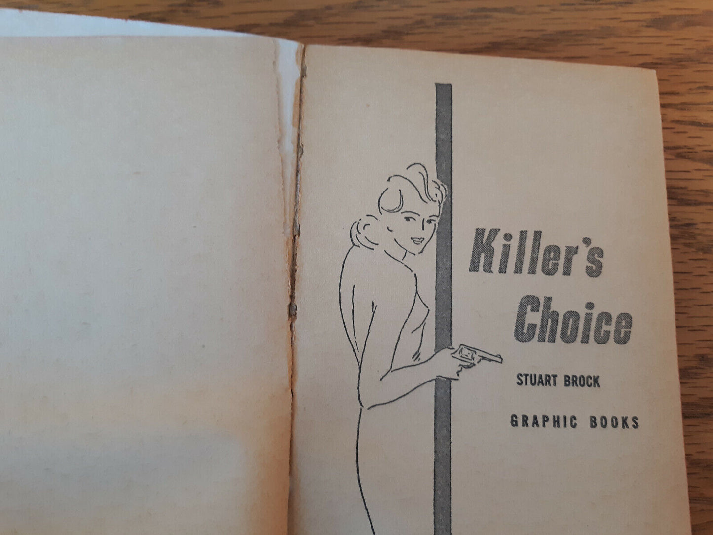Killer’s Choice Stuart Brock 1956 Graphic Books Paperback