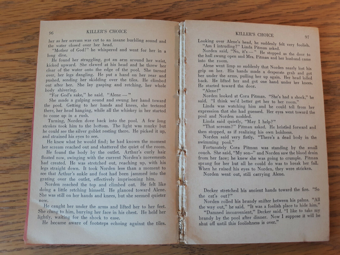 Killer’s Choice Stuart Brock 1956 Graphic Books Paperback