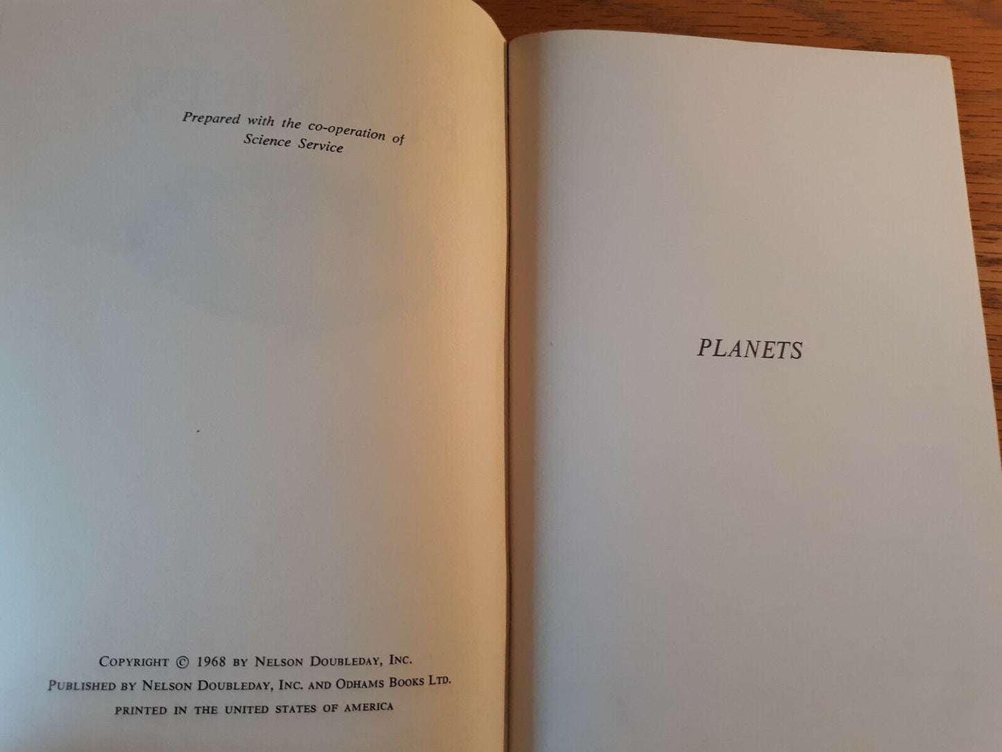 Planets Science Program 1968 Pamphlet Nelson Doubleday