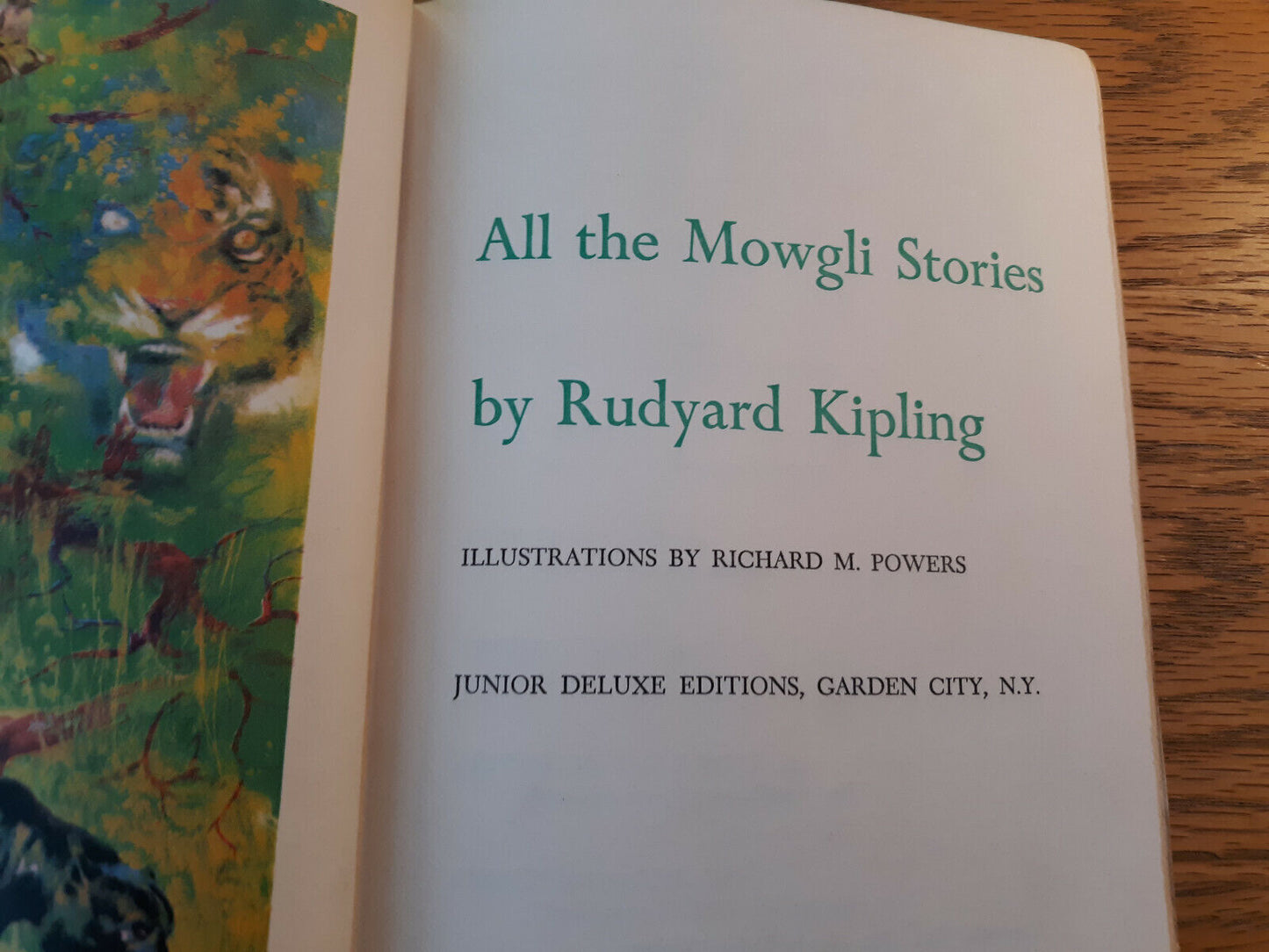 All The Mowgli Stories Rudyard Kipling Junior Deluxe Editions 1956 Hardcover Gar