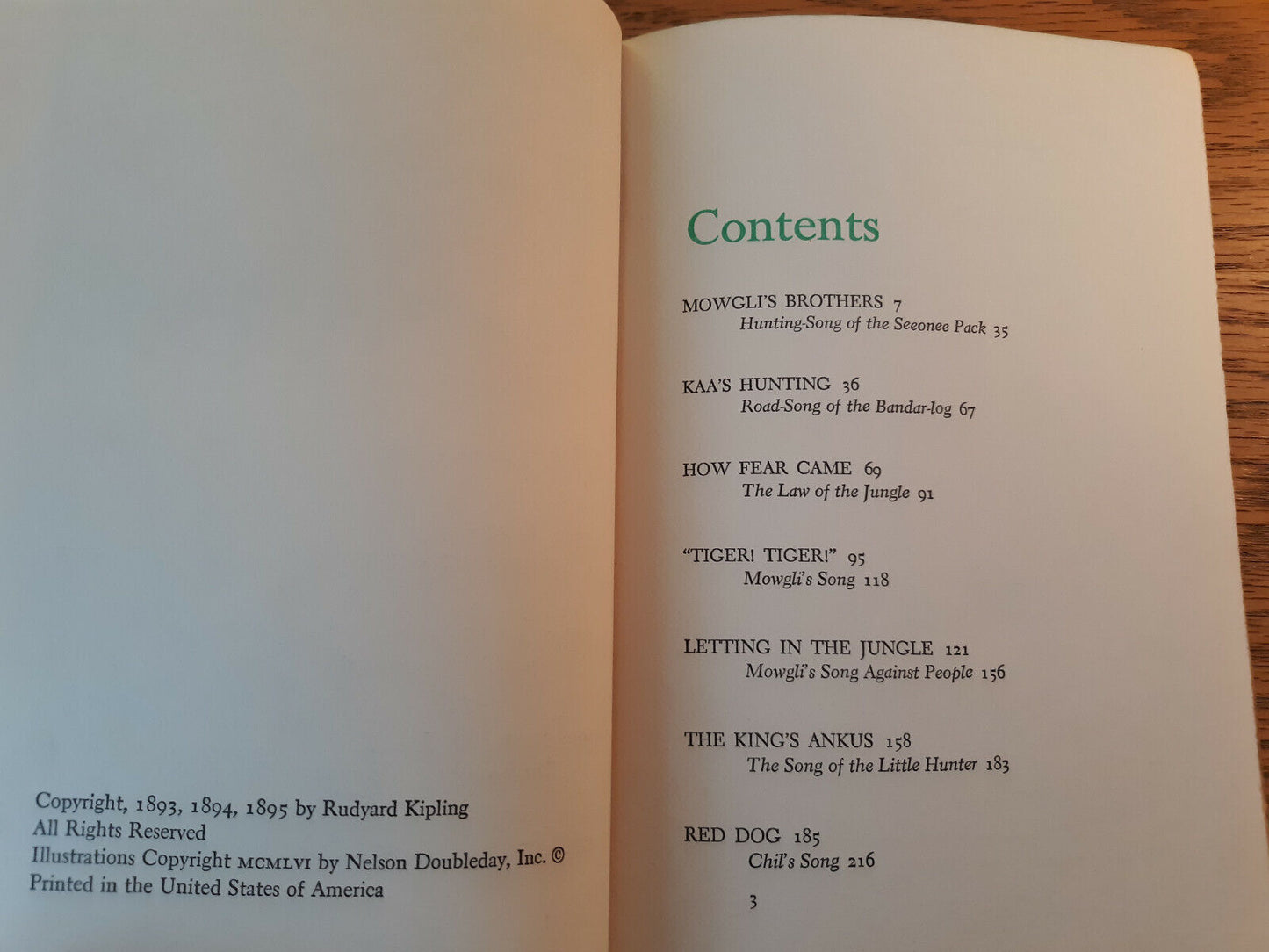 All The Mowgli Stories Rudyard Kipling Junior Deluxe Editions 1956 Hardcover Gar