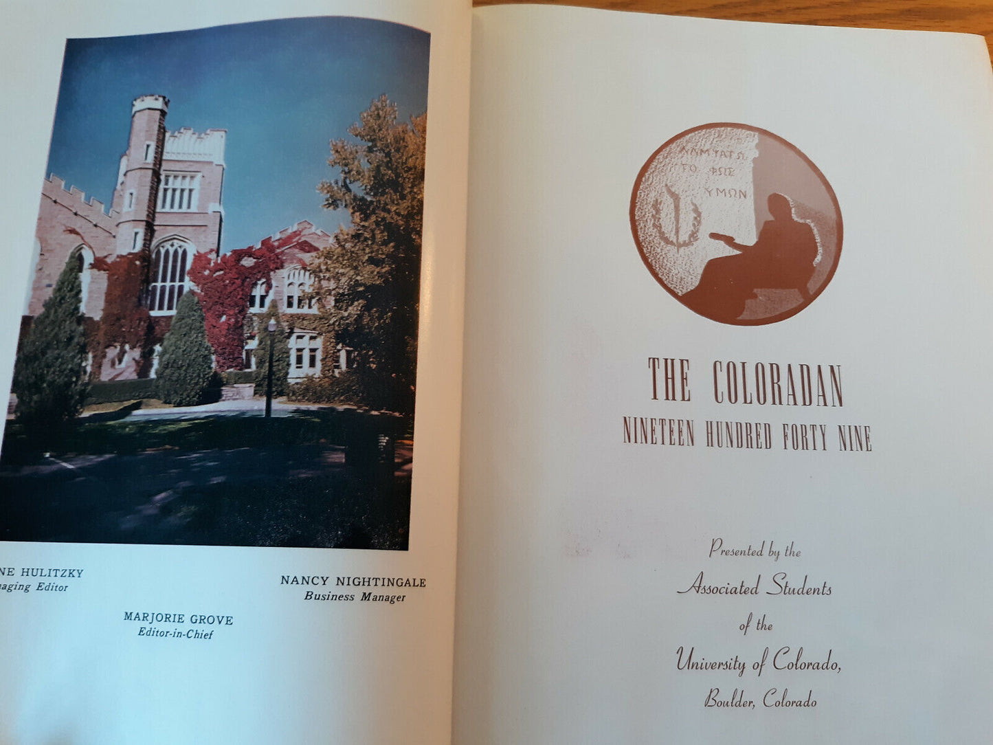 1949 University of Colorado Boulder Yearbook The Coloradan Hardcover