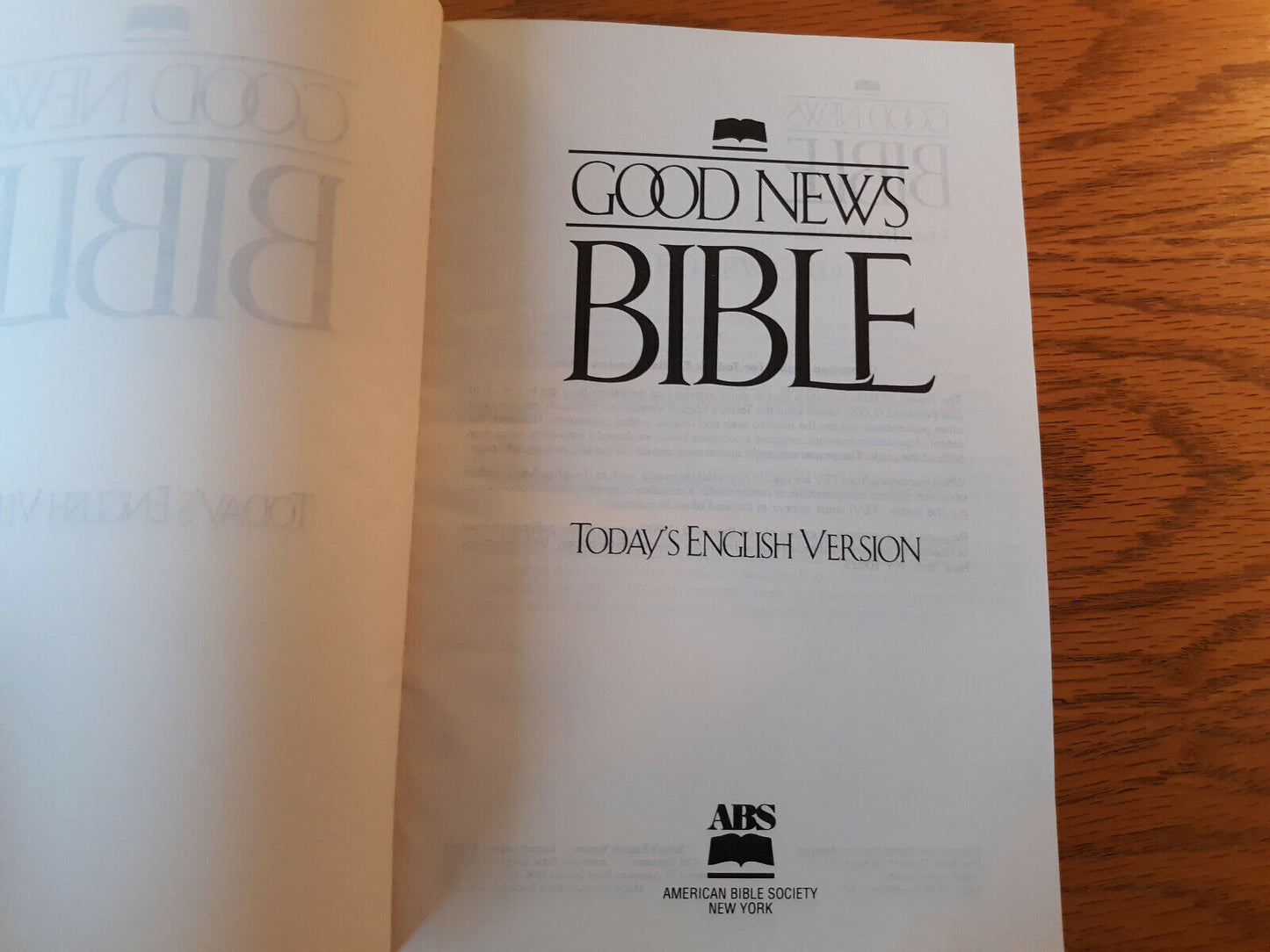 Good News Bible Todays English Version 1992 Paperback American Bible Society