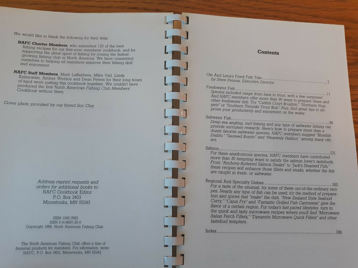 1990 North American Fishing Club Members' Cookbook