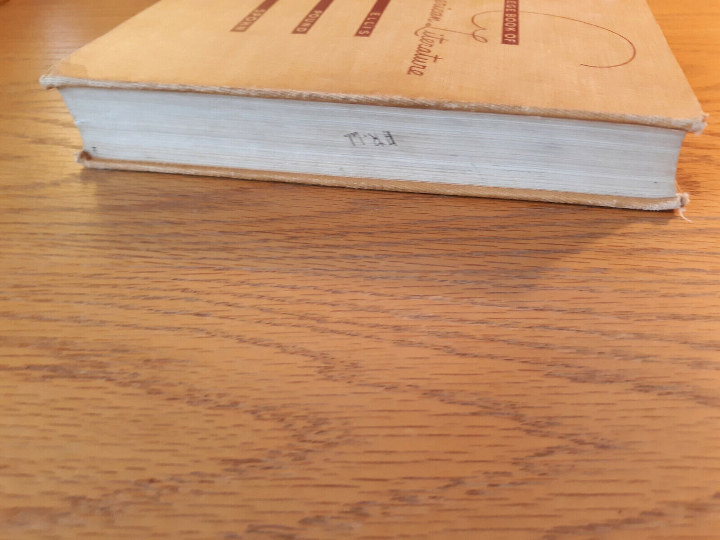 A College Book Of American Literature Briefer Course Milton Ellis 1940 Hardcover