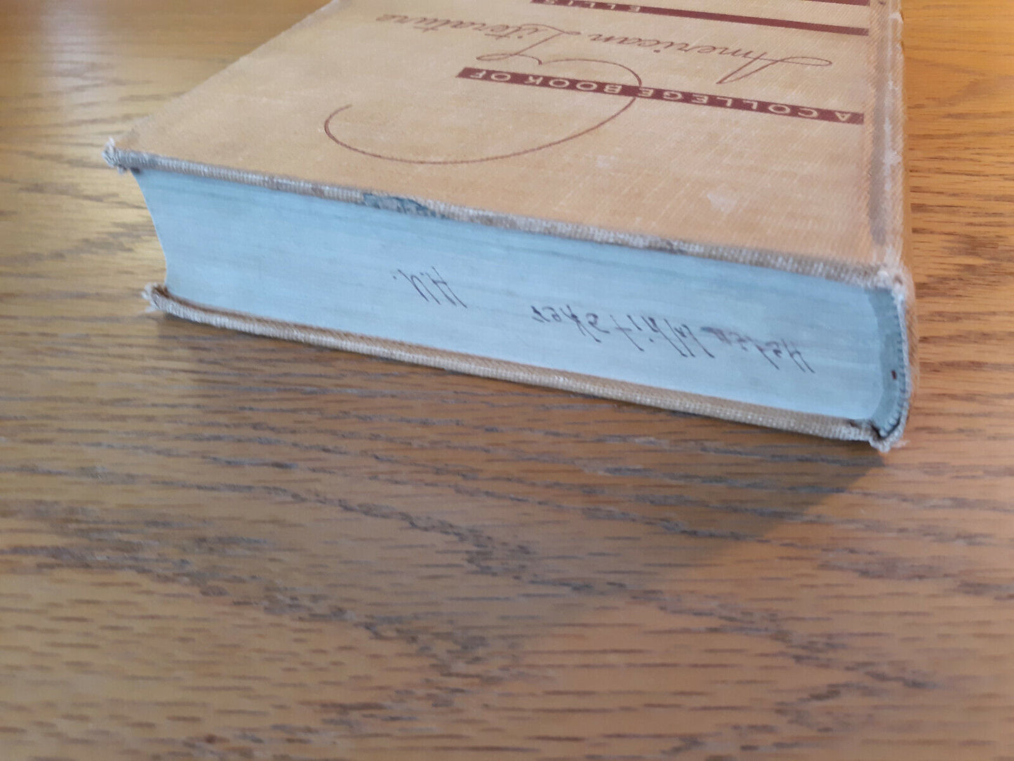 A College Book Of American Literature Briefer Course Milton Ellis 1940 Hardcover