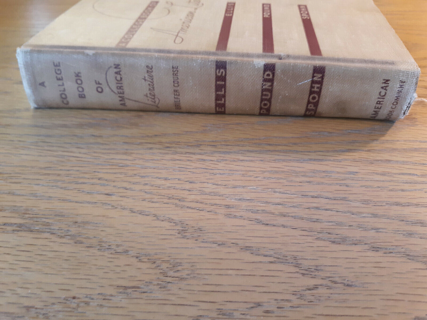 A College Book Of American Literature Briefer Course Milton Ellis 1940 Hardcover