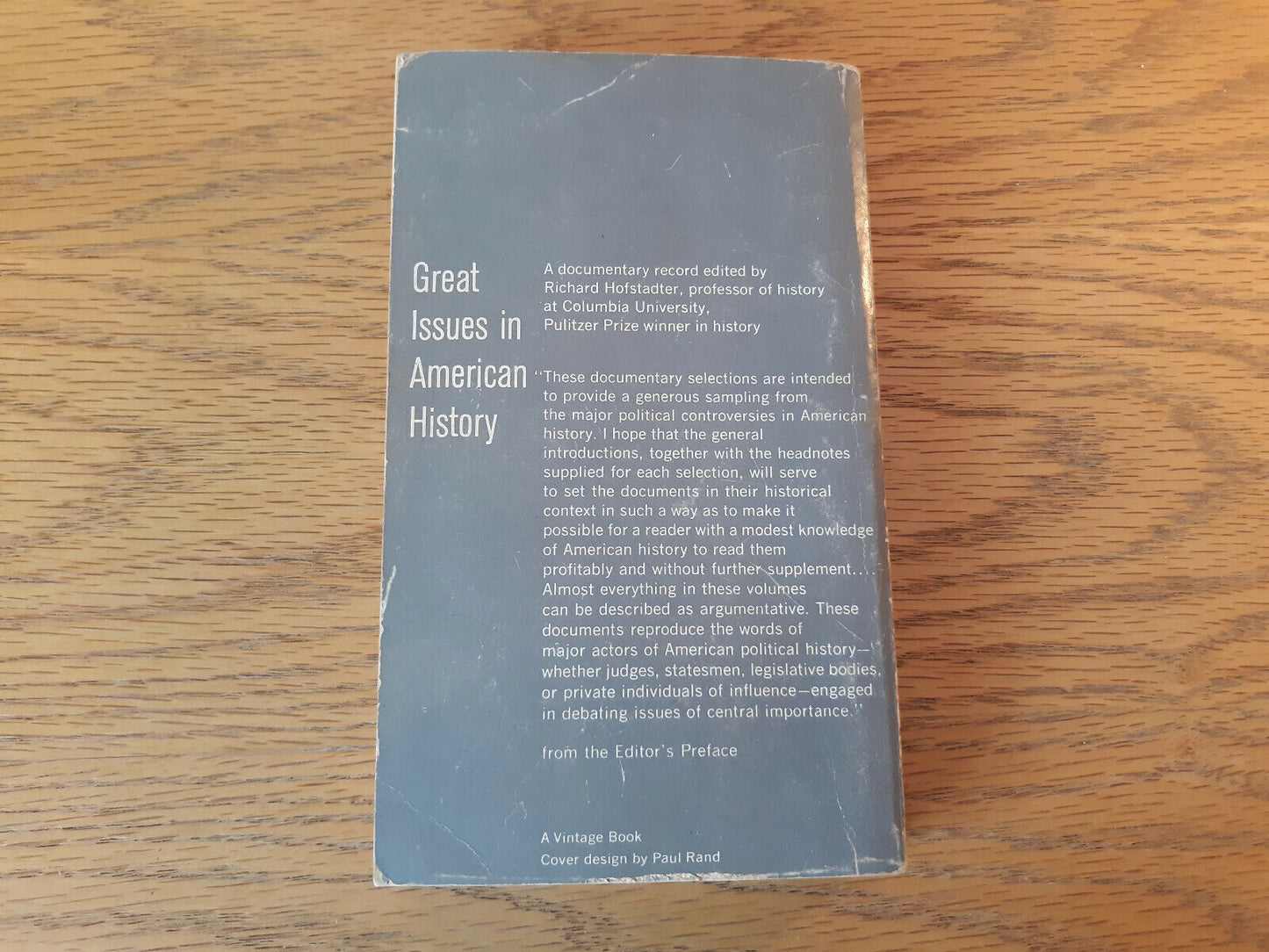 1958 Great Issues in American History Richard Hofstadter Volume 2 Paperback
