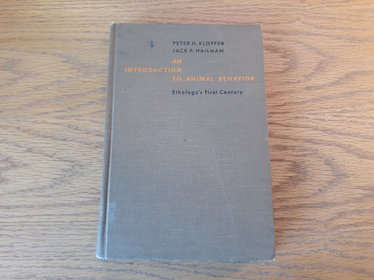 An Introduction To Animal Behavior Peter H Klopfer 1967 Hardcover Prentice Hall