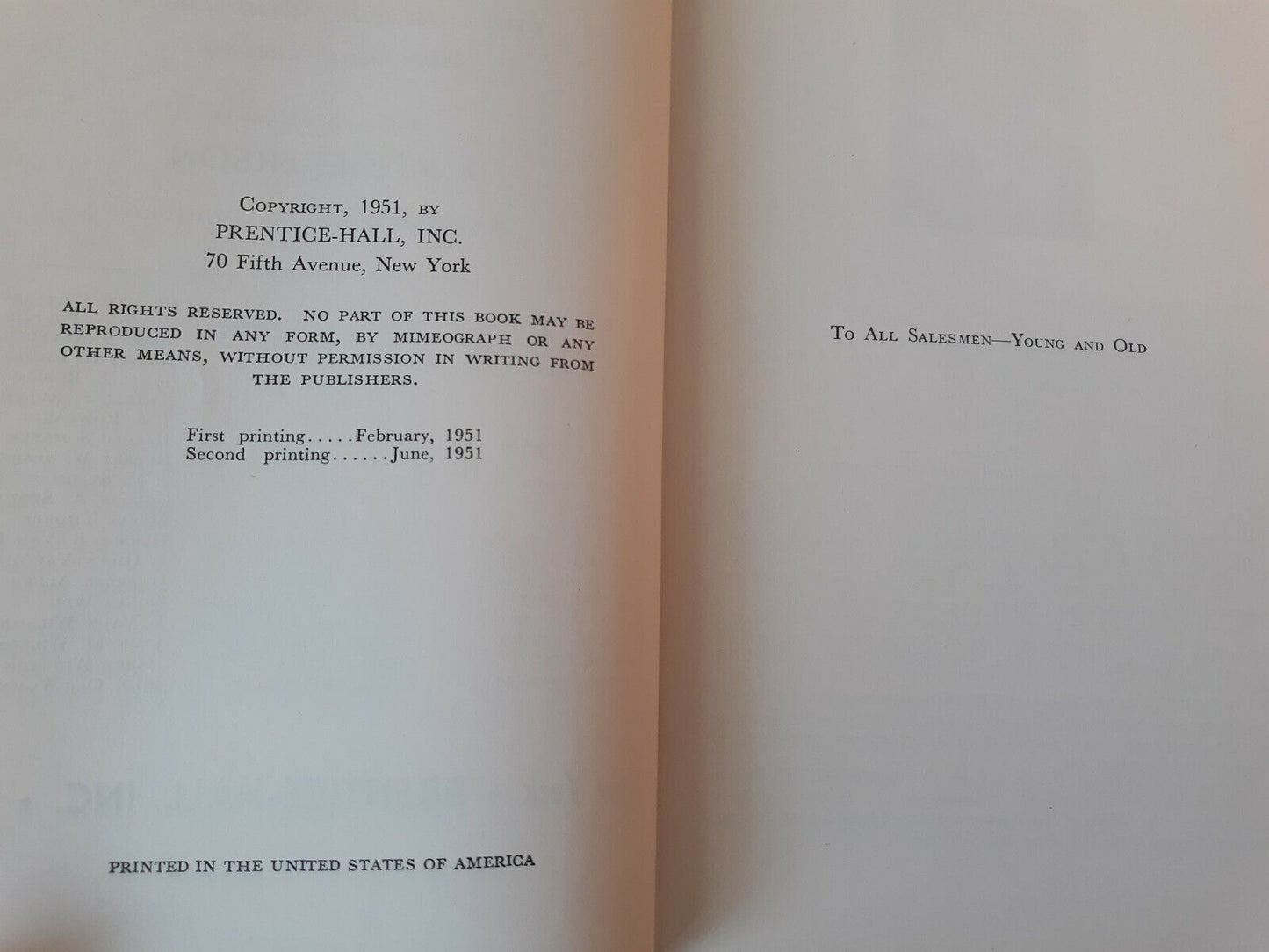 How I Made The Sale That Did The Most For Me J M Hickerson 1951 Hardcover Prenti