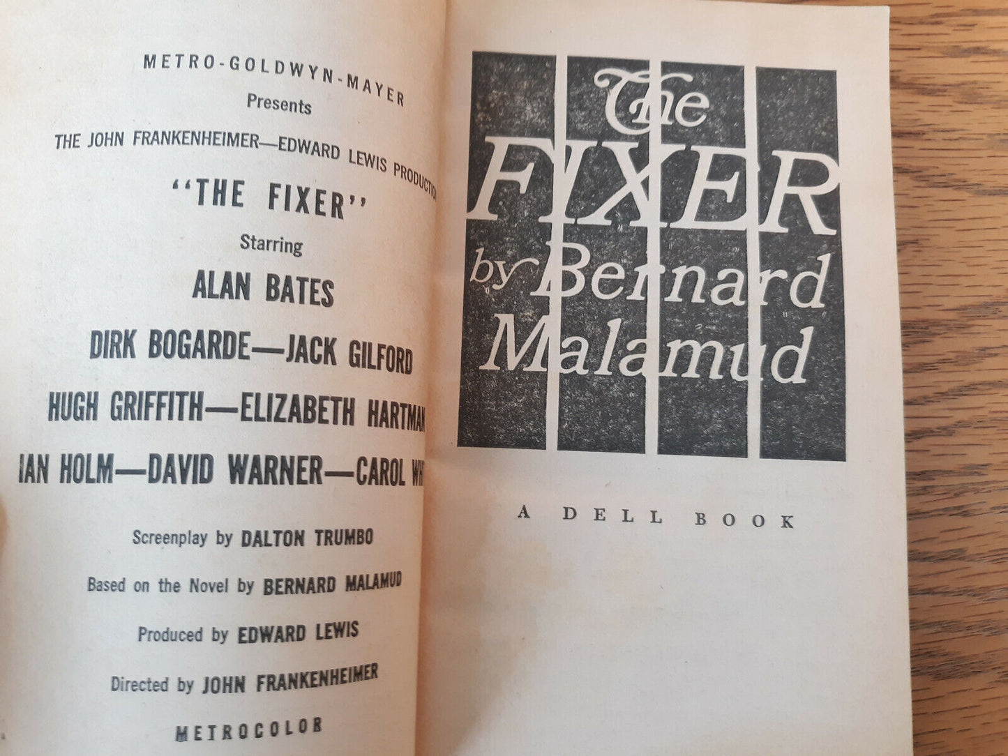 The Fixer Bernard Malamud 1968 Dell Book Paperback
