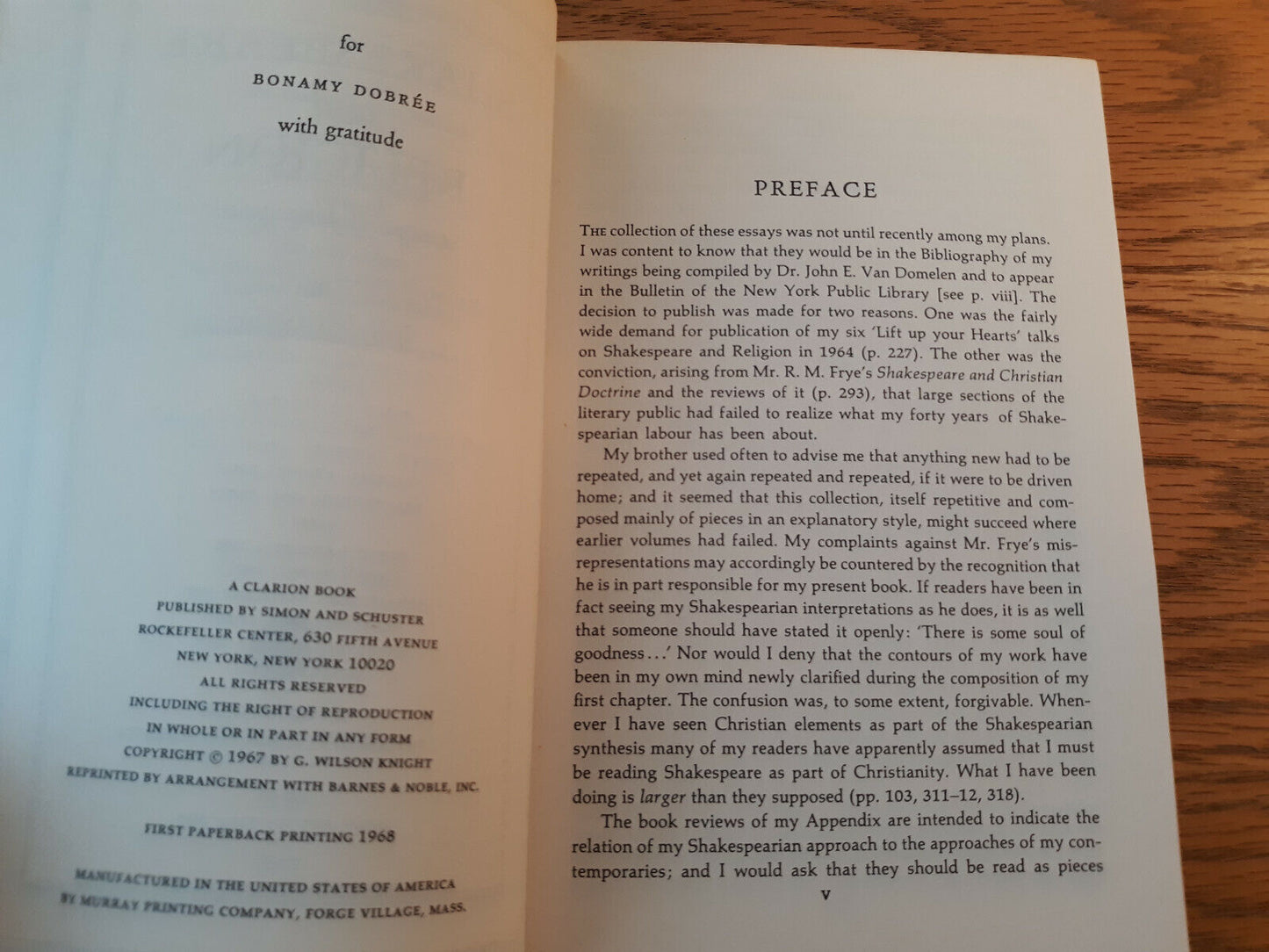 Shakespeare And Religion Essays Of Forty Years G Wilson Knight 1968 Paperback