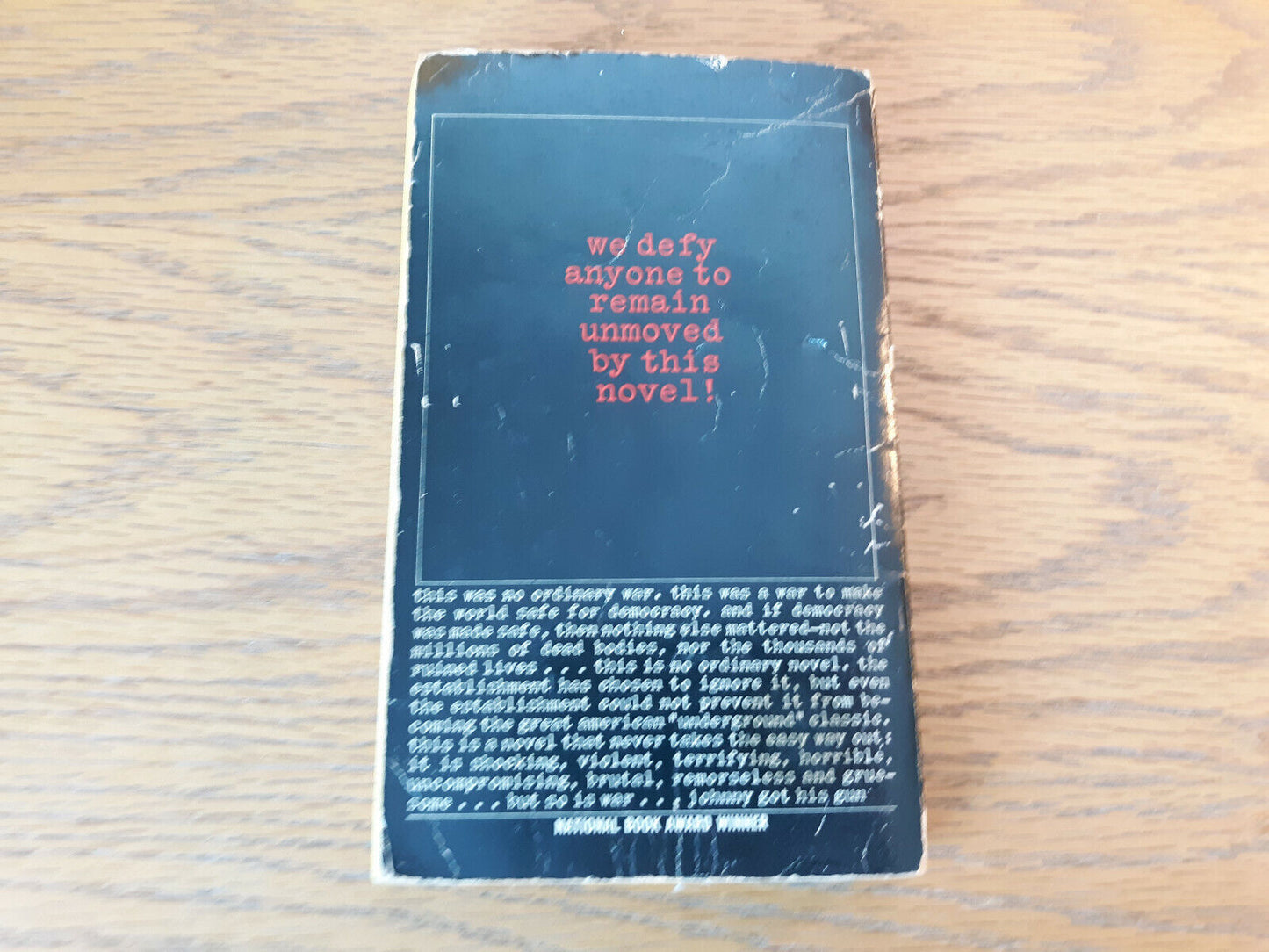 Johnny Got His Gun Dalton Trumbo 1976 Bantam Books Paperback